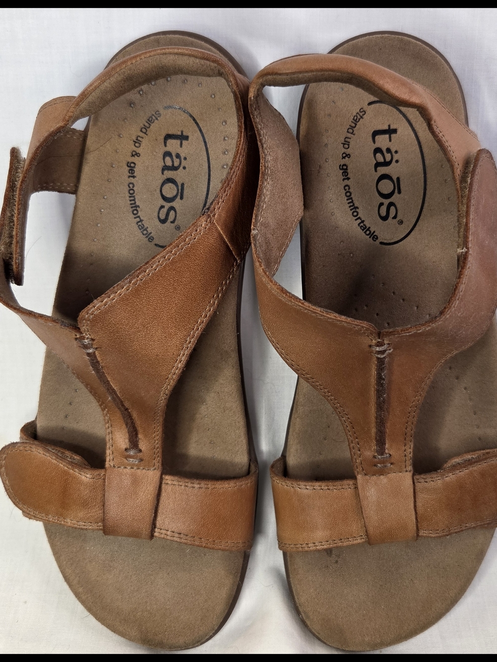 Taos Footwear Women's Brown Leather Comfort Sandals